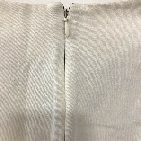 Banana Republic 4 Black Cream/ Ivory Sleeveless Stretch Sheath Dress - Picture 4 of 7